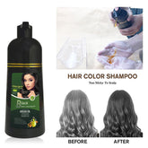 Aloha Heja He 3-in-1 Black Hair Shampoo (400ml) – Nourishing Hair Color with Argan Oil, Avocado & Keratin (5-Minute Gray Coverage)